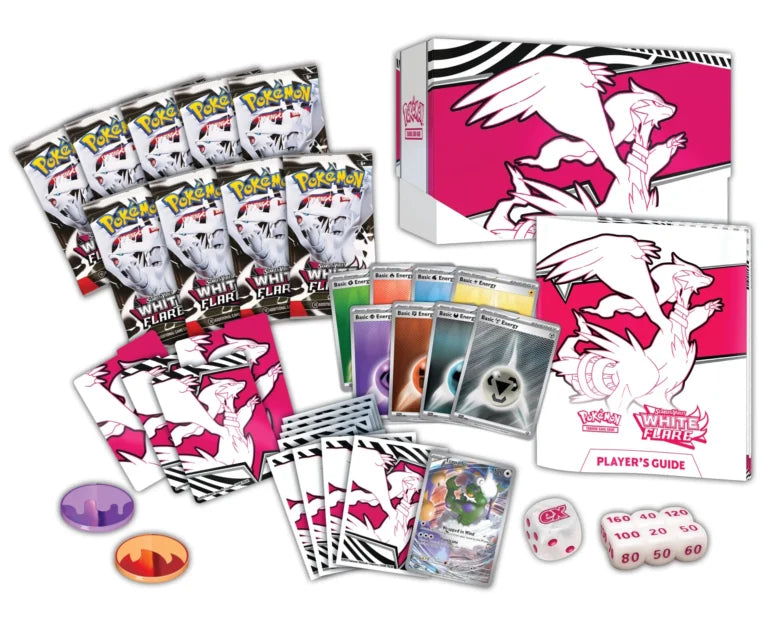 White Flare Elite Trainer Box - SV: White Flare / INGLÉS - Preventa (1 Producto por Clliente)