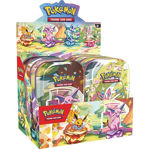 Prismatic Evolutions Display Mini Tins - PREVENTA / Pago Completo